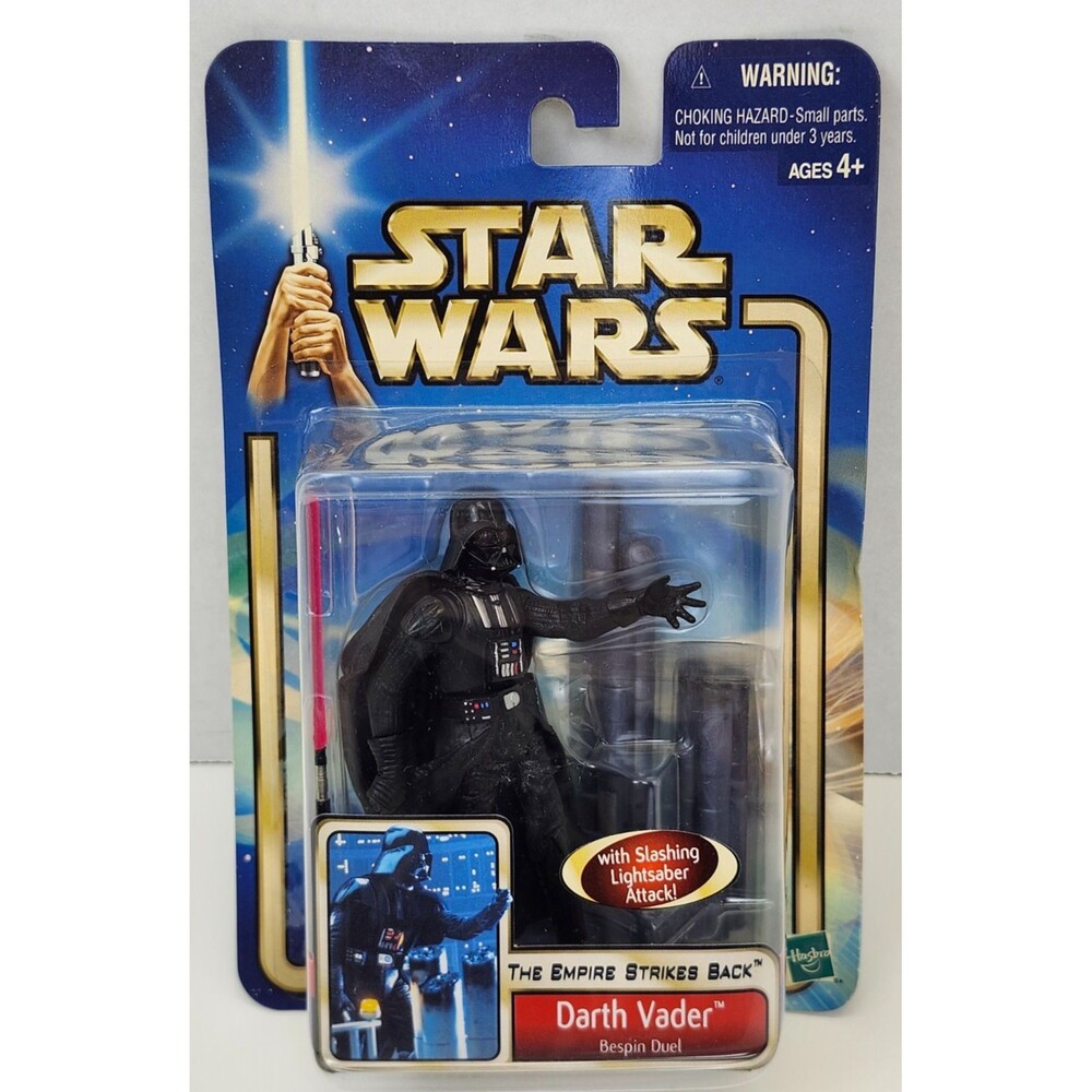 Star Wars Empire Strikes Back Darth Vader Bespin Duel 3.75" Figure Hasbro 2002